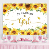 Lofaris It’S A Sweet Baby Girl With Sunflowers Shower